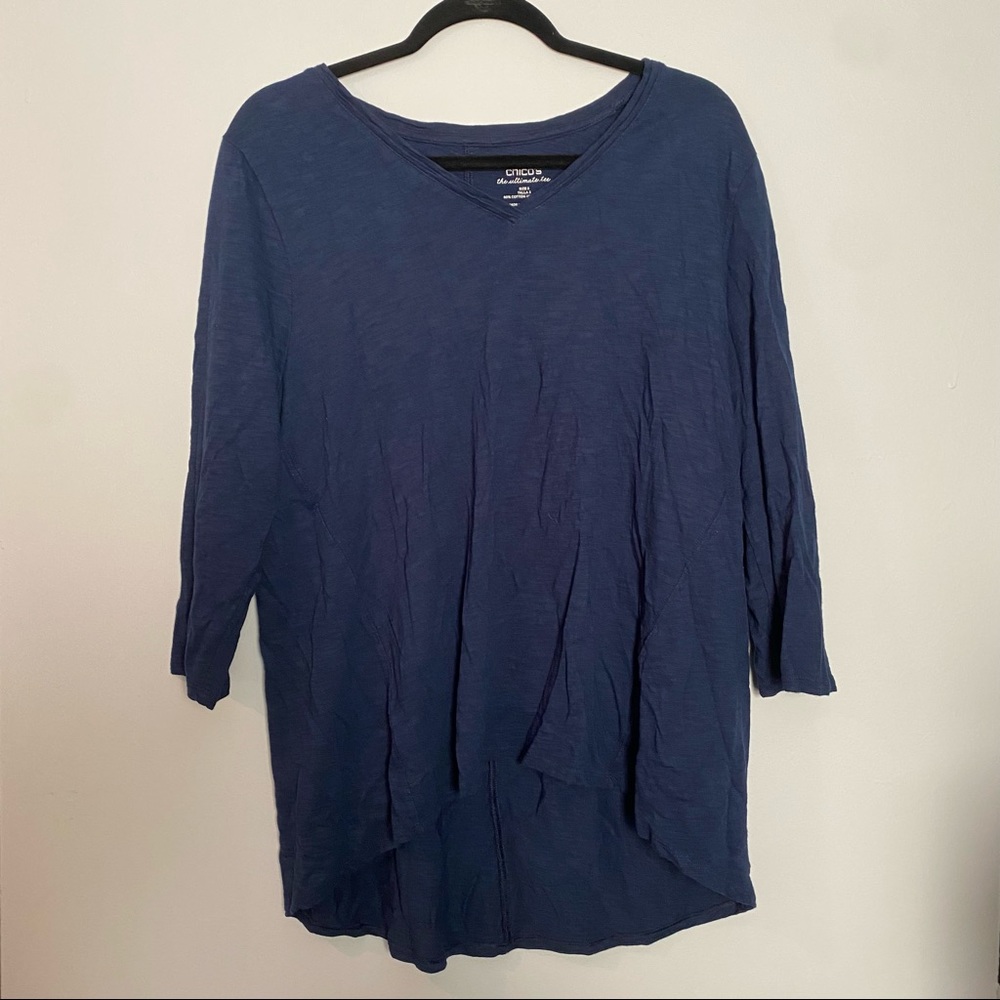 Chico’s the ultimate tee blue